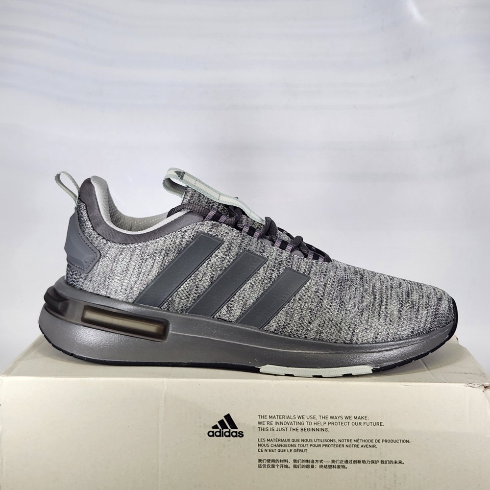 Adidas Racer TR23 Sneakers Mens Size 9.5 Grey Running Shoes JH7036